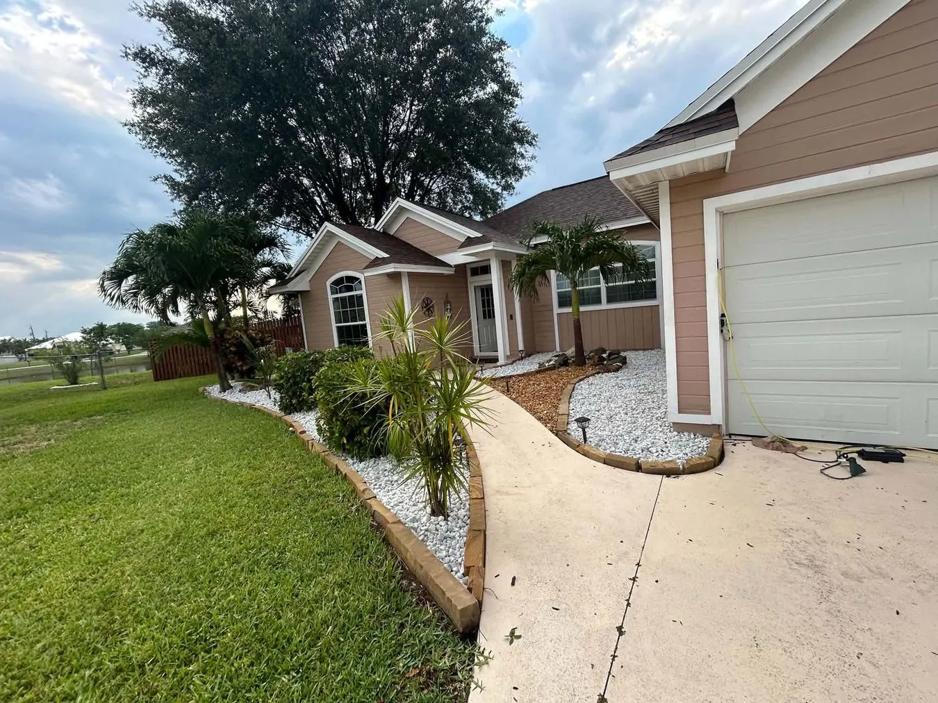 Walkway & front landscape